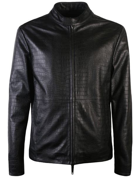 cheap armani leather jackets|Armani collezioni leather jacket.